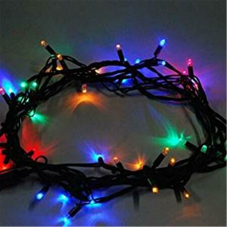 PERFECT HOLIDAY 100 LED Green Cable String Light, Multicolor SG-100MT